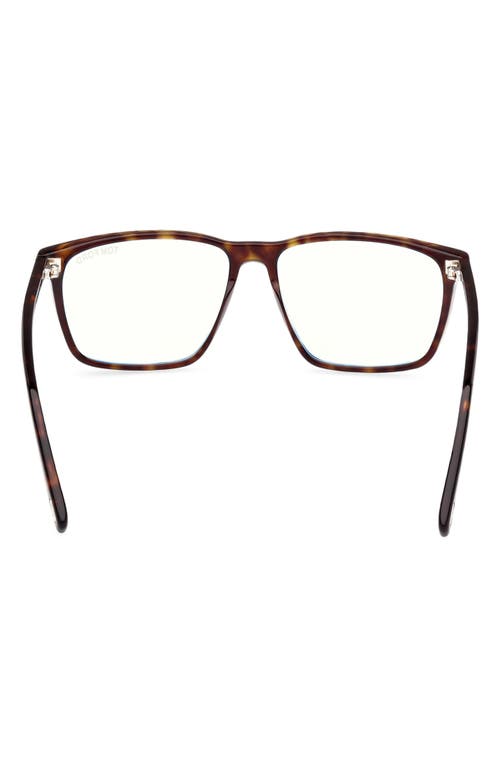 Tom Ford 56mm Square Blue Light Blocking Glasses