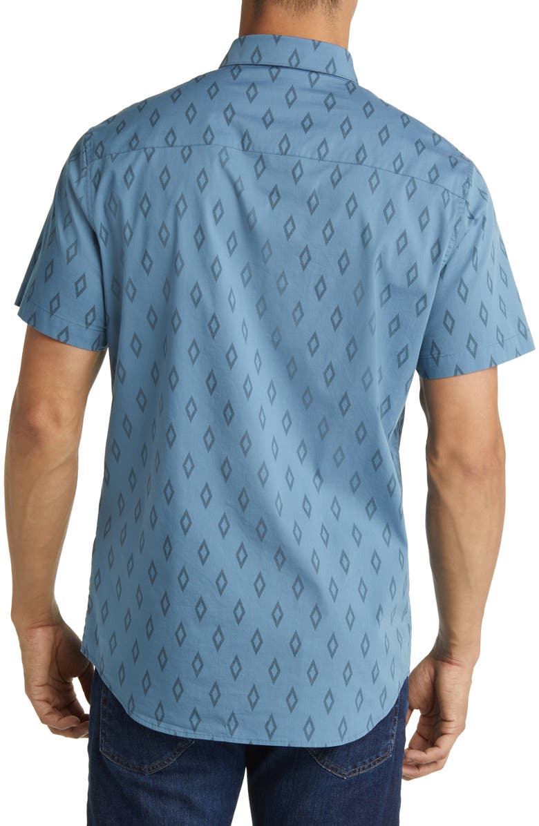 TravisMathew Sidetracked Short Sleeve Button-Down Shirt, Alternate, color, 