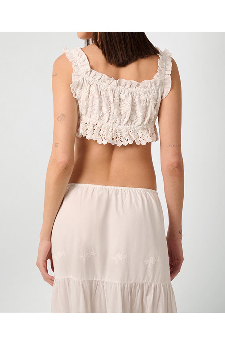WeWoreWhat Double Tie Top, Alternate, color, Ivory