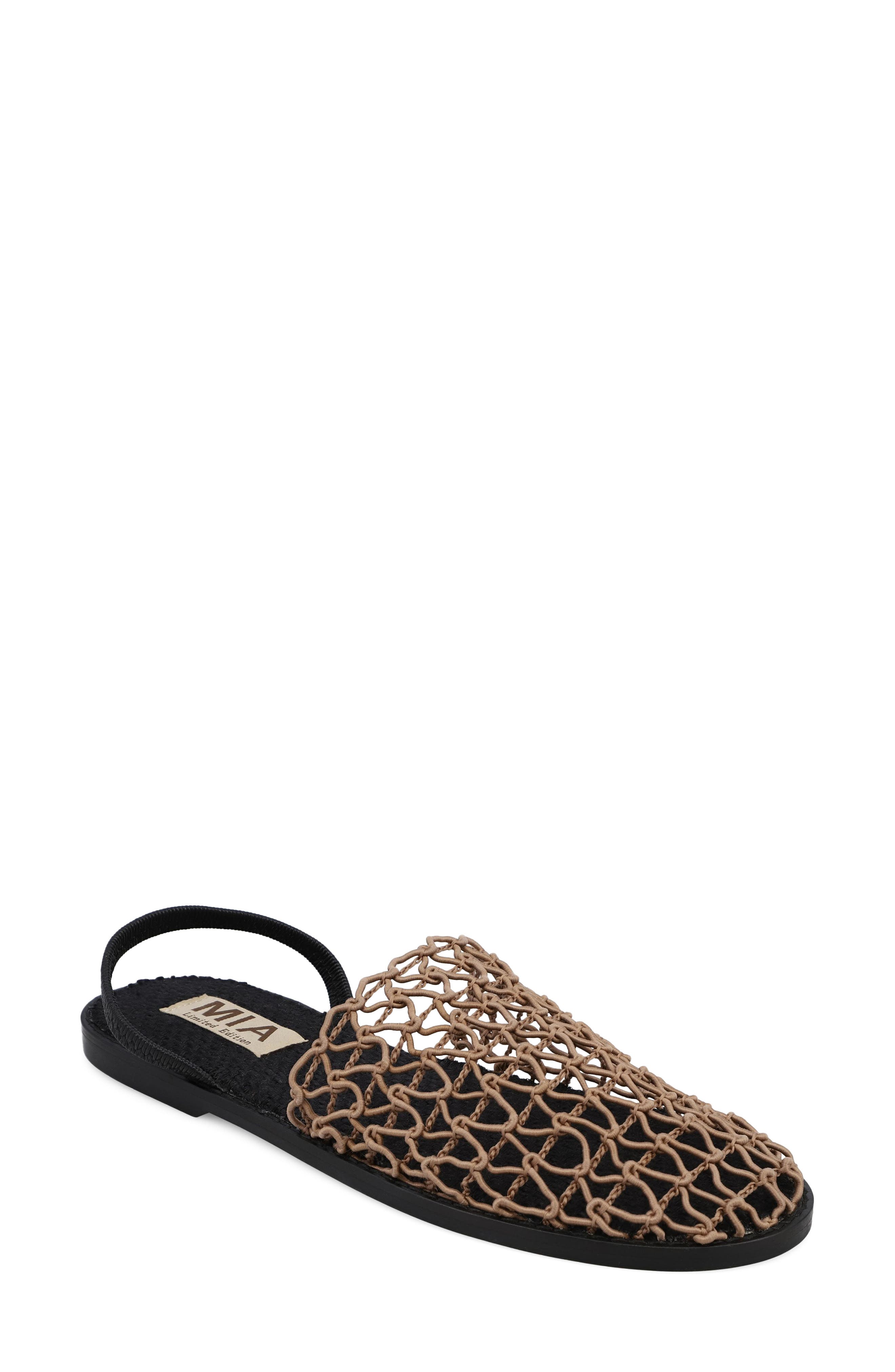 MIA Kairo Sandal, Main, color, Brown Woven