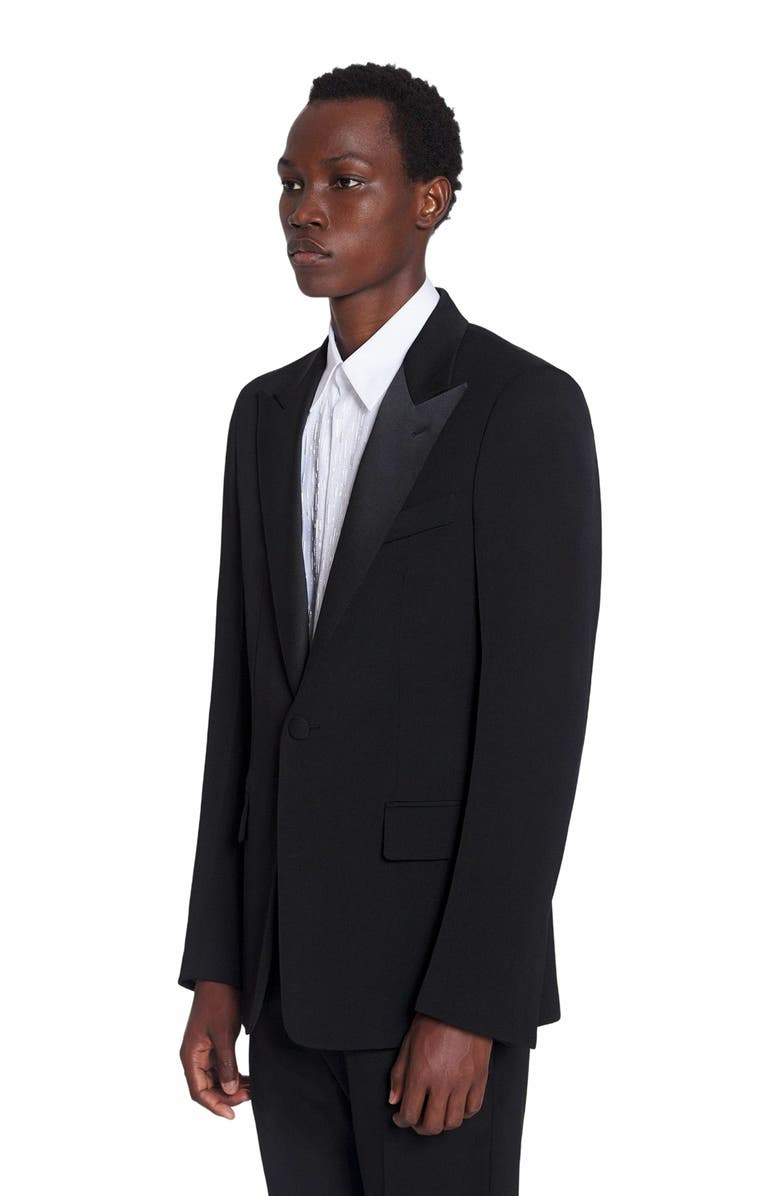 Lanvin SATIN COLLAR TUXEDO JACKET, Main, color,