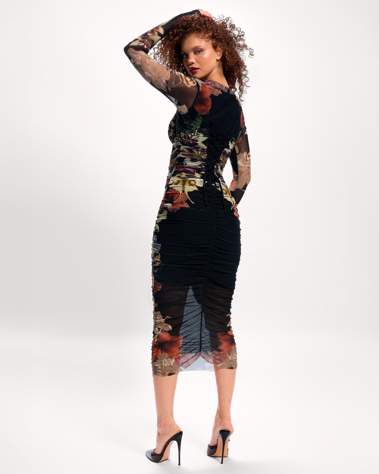 Mega Sculpting Long Sleeve Midi Dress