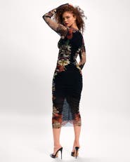 TA3 Mega Sculpting Long Sleeve Midi Dress