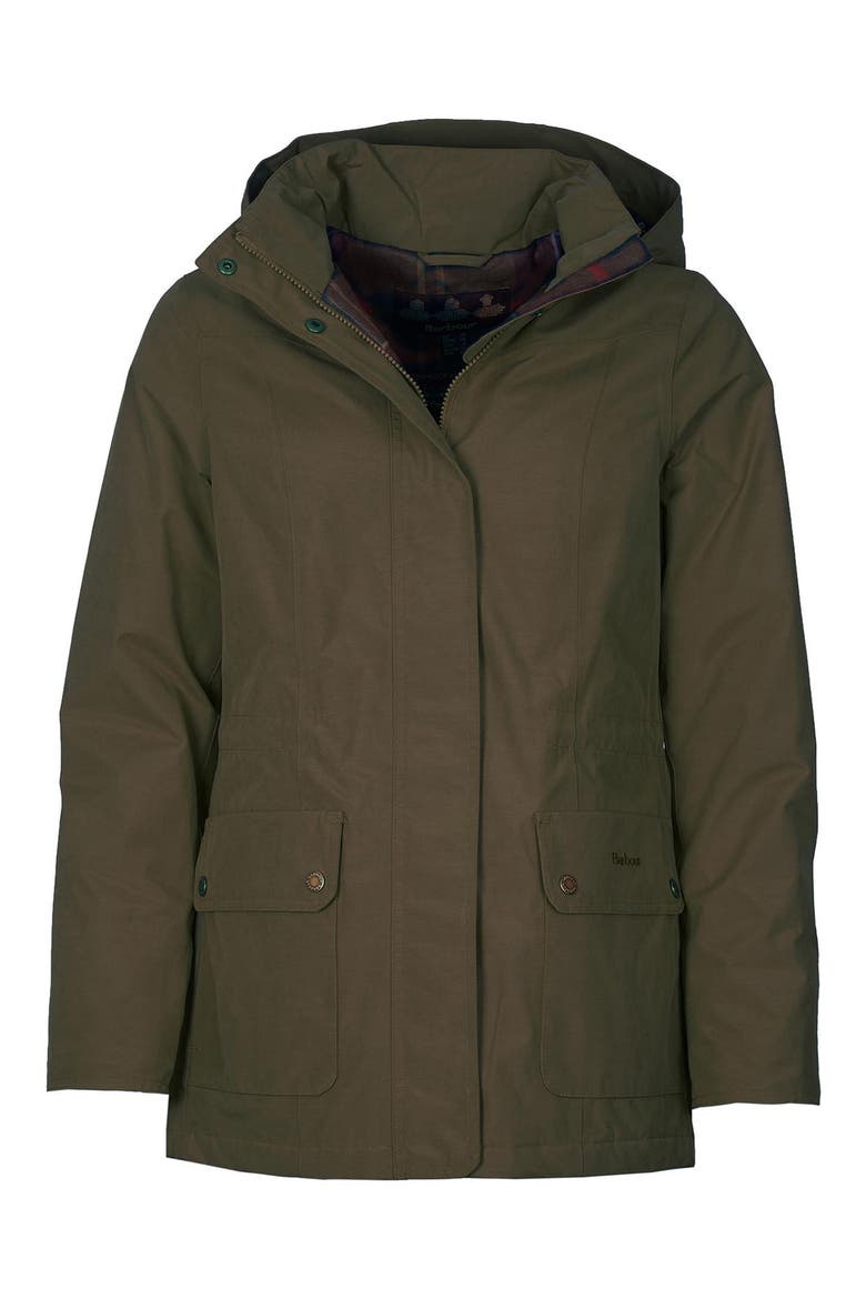 Lockwood Waterproof Hooded Jacket, Alternate, color, OLIVE/ CLASSIC