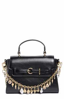 Madden Girl Faux Leather Top Handle Bag