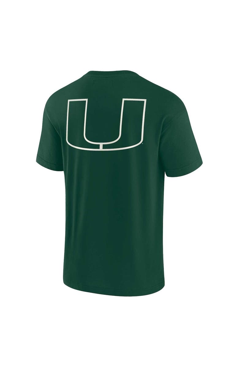 Fanatics Signature Unisex Fanatics Signature Green Miami Hurricanes Elements Super Soft Short Sleeve T-Shirt, Alternate, color, Green