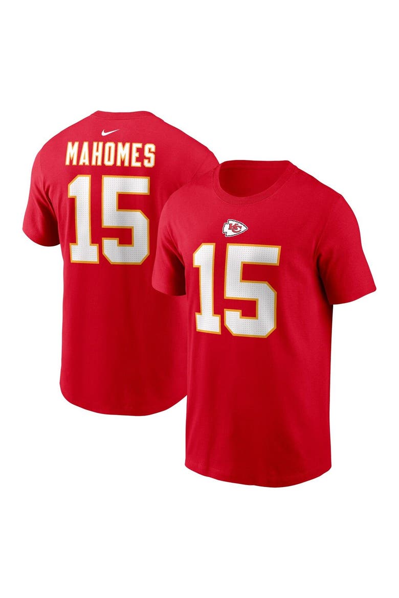 Men's Nike Patrick Mahomes Red Kansas City Chiefs Player Name & Number T-Shirt, Main, color, Red