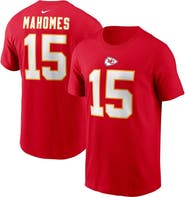 Nike Men's Nike Patrick Mahomes Red Kansas City Chiefs Player Name & Number T-Shirt