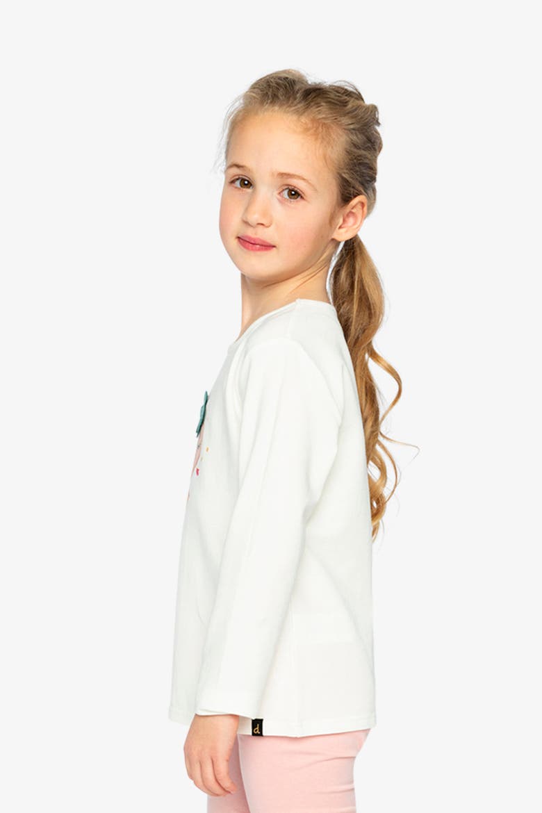 Organic Cotton Soft Whimsical Strawberry Long Sleeve T-Shirt, Alternate, color, Off-White