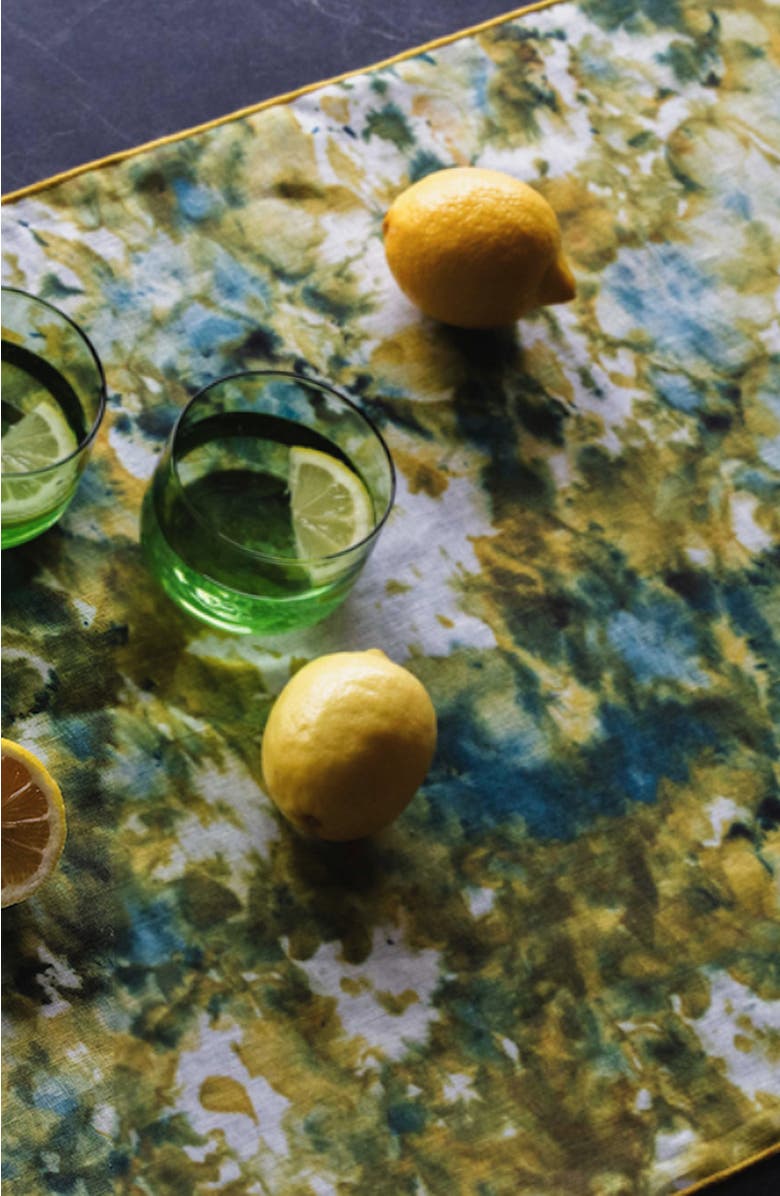 Goldie Home Green Marble Runner, Alternate, color, Green Marble