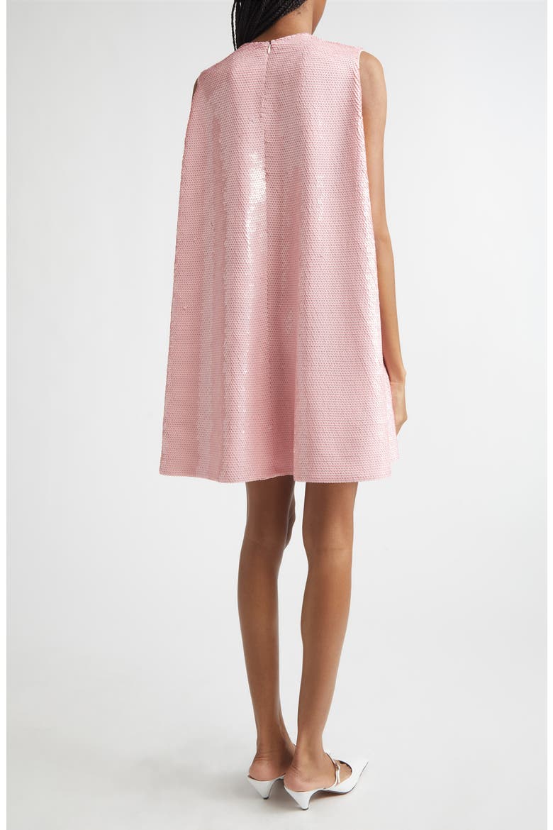 Sequin A-Line Minidress, Alternate, color, BALLET PINK