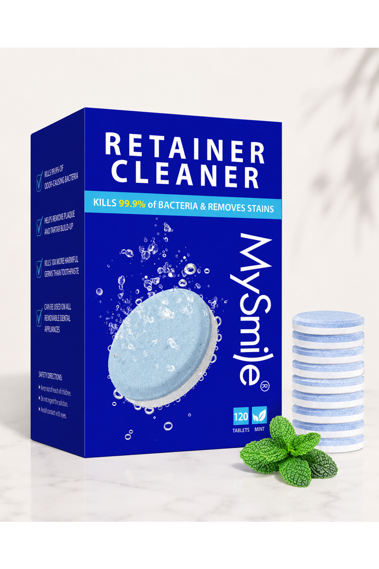Retainer and Dental Appliance Cleaning Tablets, Main, color, Mint Blue