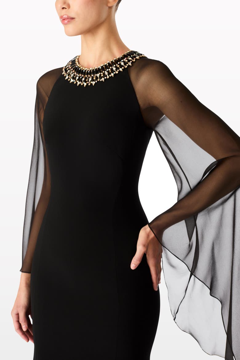 Charma Maxi Dress, Alternate, color, Liquorice