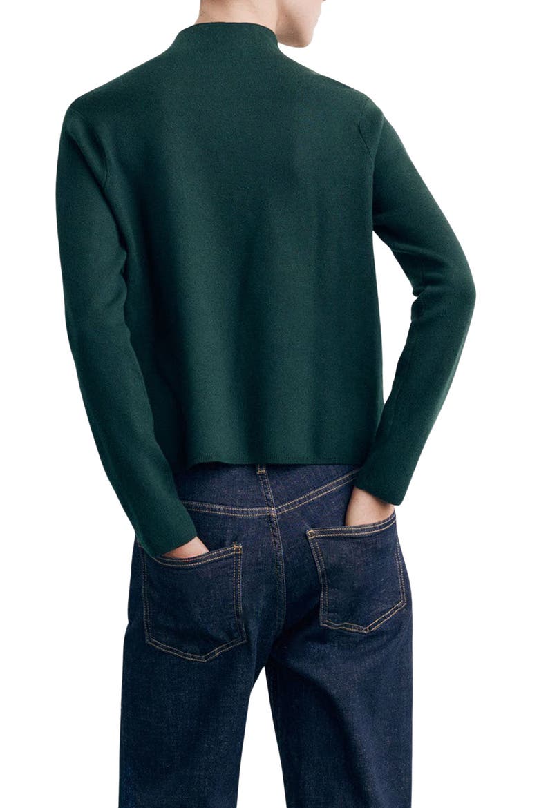 Funnel Neck Sweater, Alternate, color, DARK GREEN