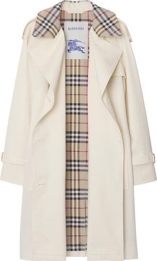 Burberry Mid-length Check Collar Castleford Trench Coat