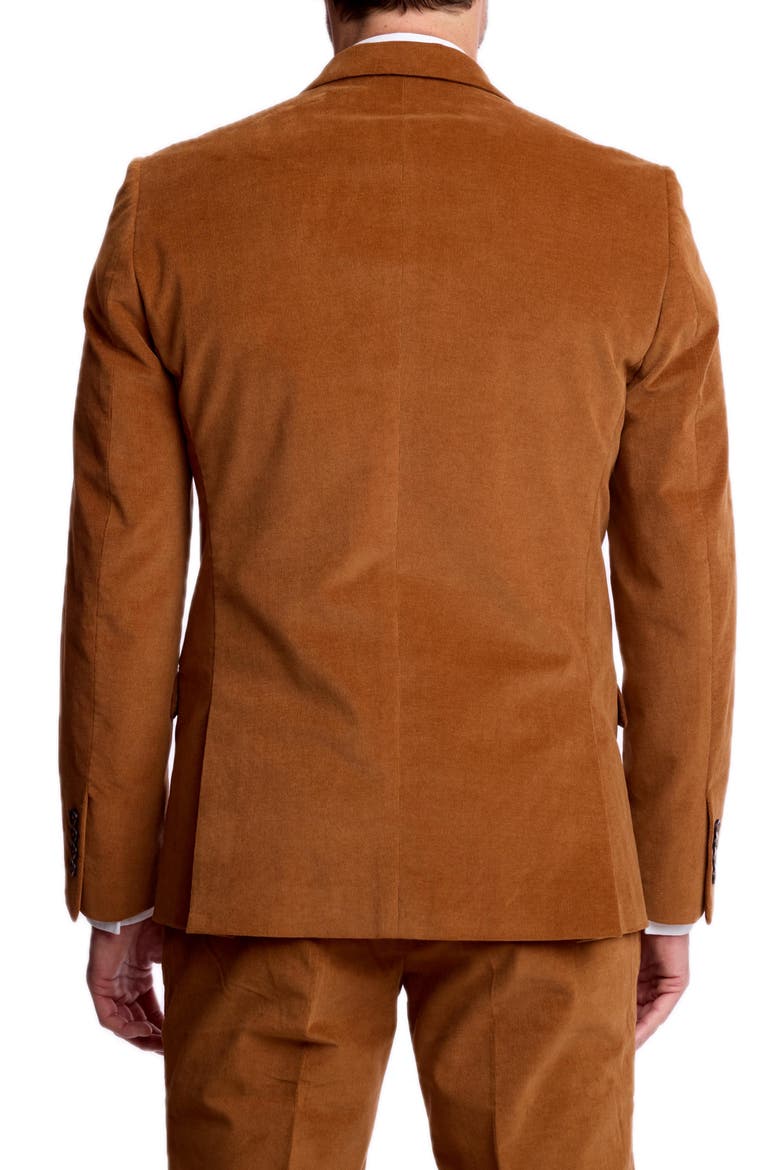 Ashton Slim Peak Jacket, Alternate, color, CARAMEL COFFEE