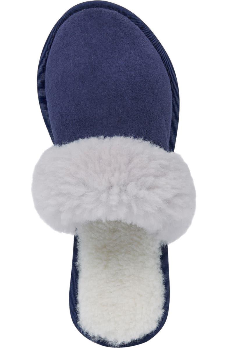 Celtic & Co. Ladies' British Turnback Mules, Alternate, color, Blue Iris