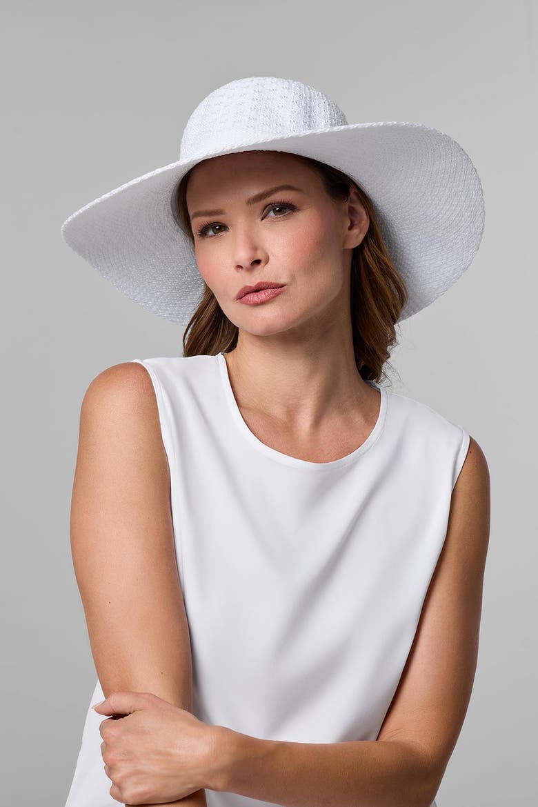 Women's Perla Packable Sun Hat, UPF 50+ Sun Protection, Alternate, color, White