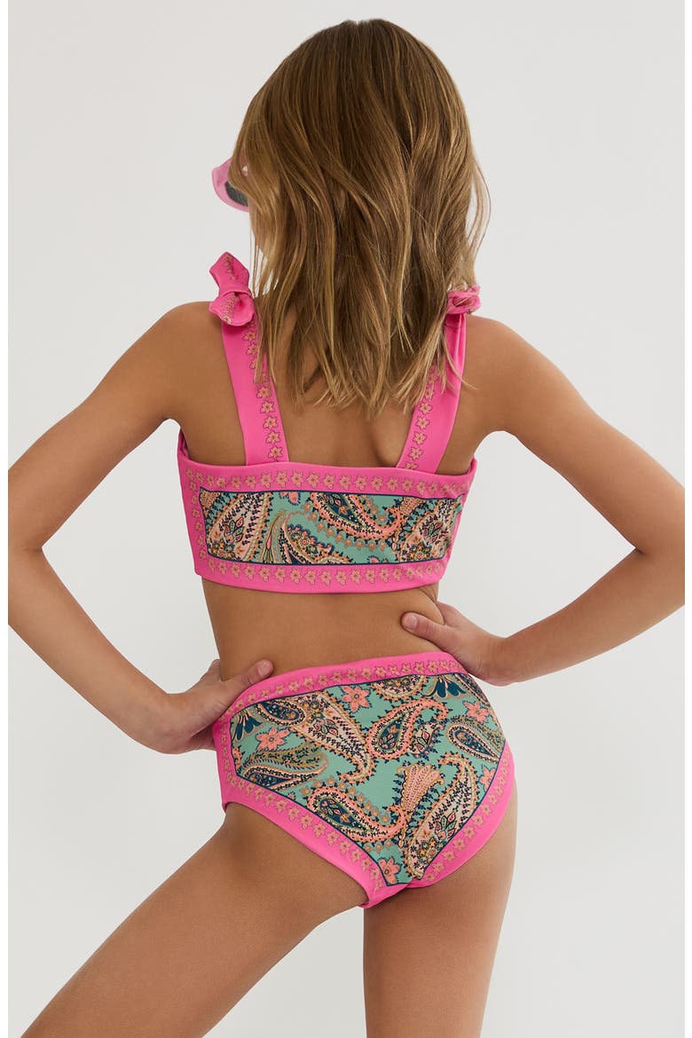 Kids' Little Stella Two-Piece Swimsuit, Alternate, color, CAPRI SOLEIL PAISLEY