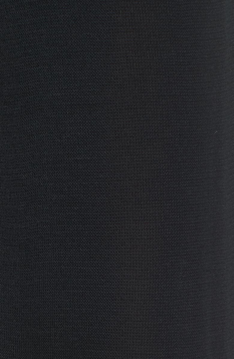 Ming Wang Mesh Inset Crop Pants, Alternate, color, Black