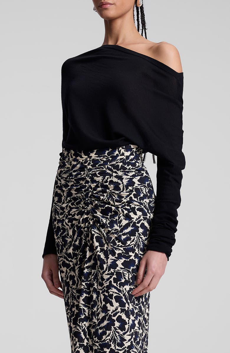 A.L.C. Liv One-Shoulder Merino Wool Top, Alternate, color, 