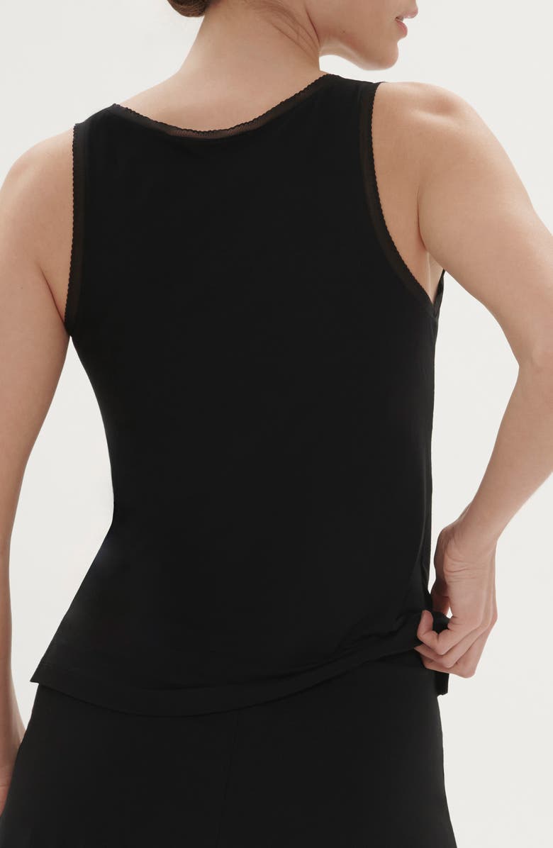 Simone Perele Aurore Pajama Top, Alternate, color, Black