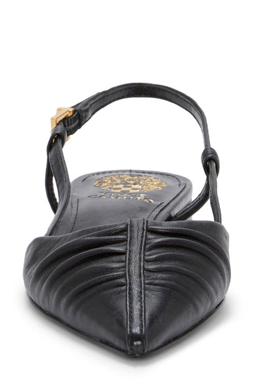 Vince Camuto Agnes Pointed Toe Slingback Flat In Black