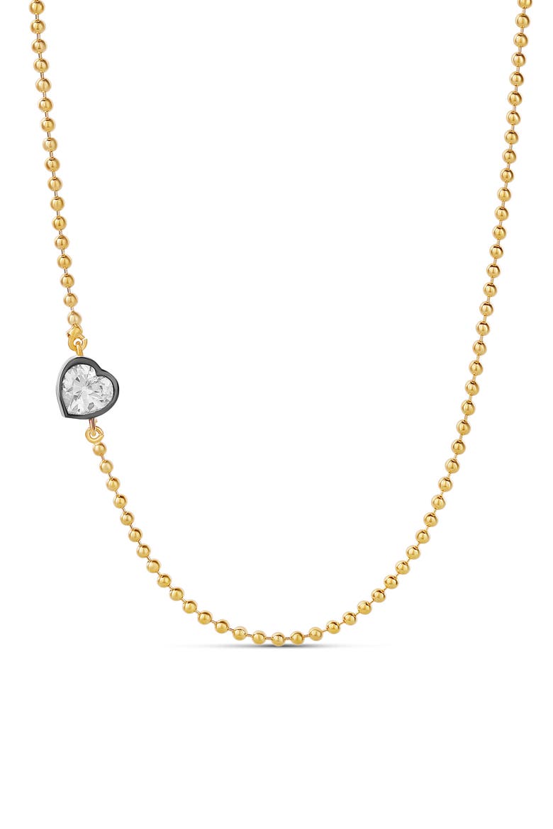 Asymmetric Pendant Necklace, Main, color, GOLD - HEART