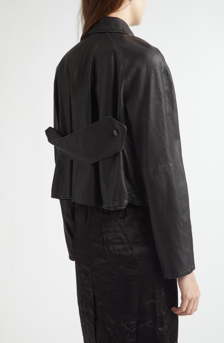 NACKIYÈ Pixie Lambskin Leather Jacket, Alternate, color, Noir