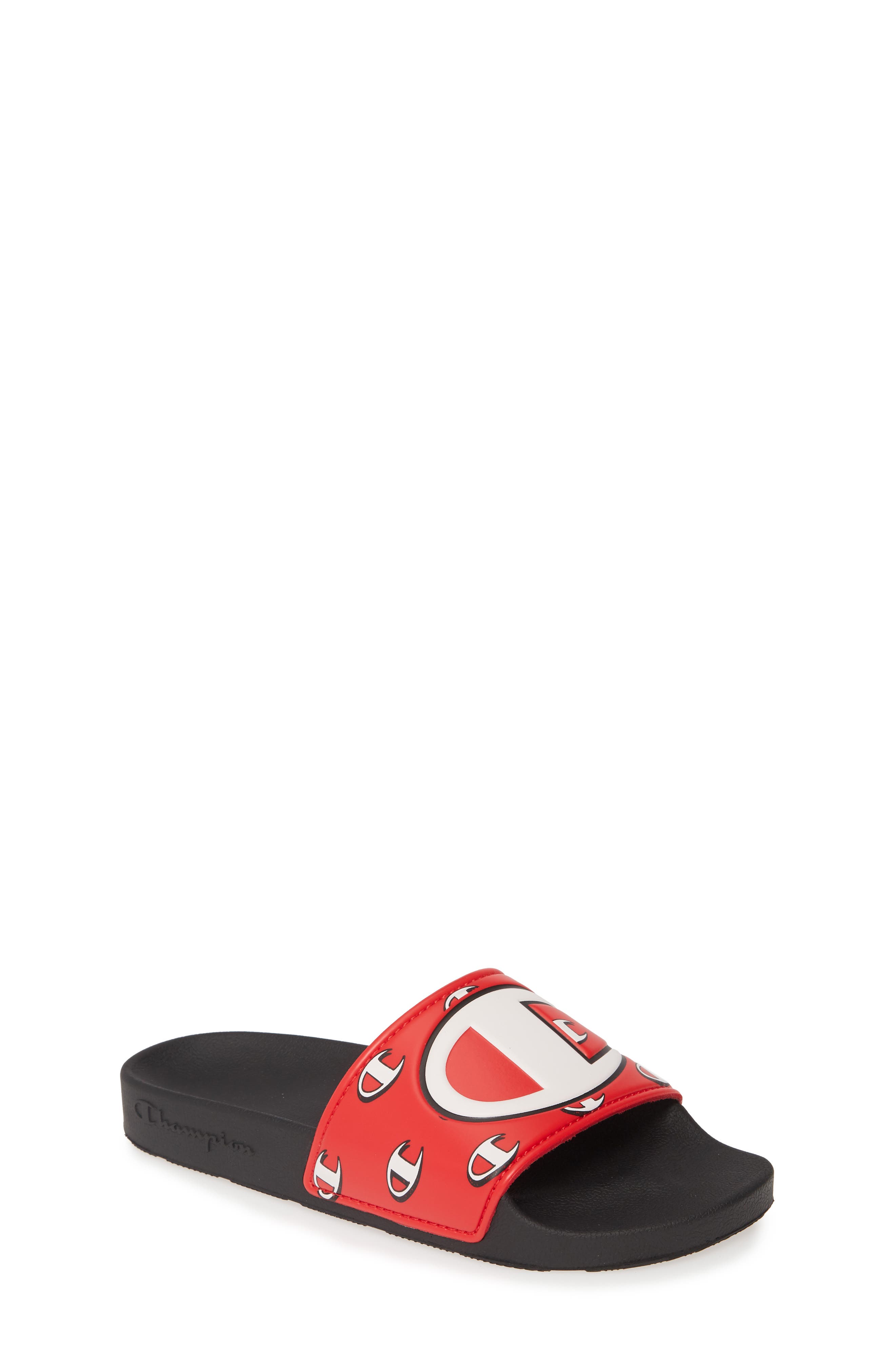Repeat Sport Slide Sandal, Main, color, BLACK/ RED