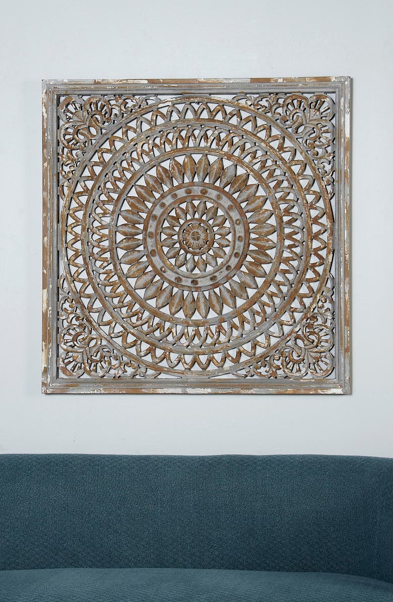 SONOMA SAGE HOME WILLOW ROW Brown Traditional Floral Wood Wall Decor, Alternate, color,