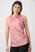 Joseph Ribkoff Recycled Satin Sleeveless Cowl Top