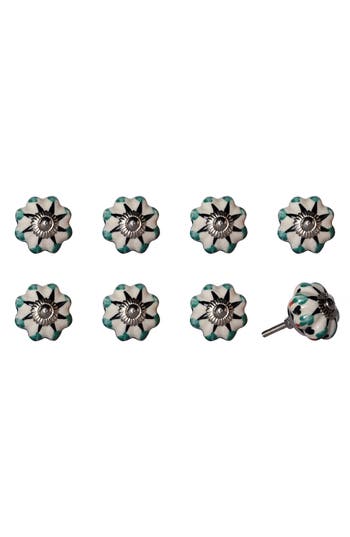 Kinetic 8-pack Knobs In Cream Blue
