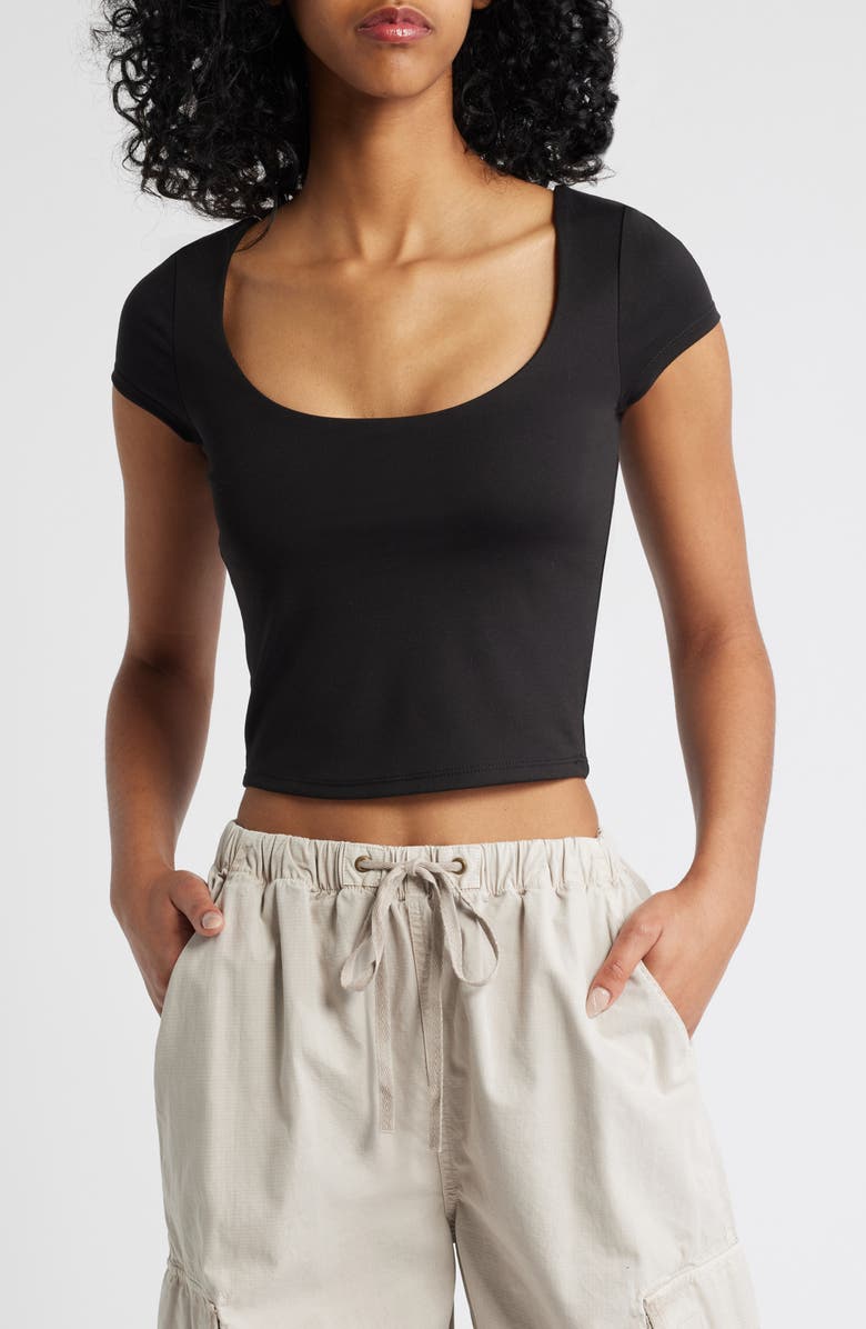 PacSun Gena Scoop Neck Contour Top, Main, color,