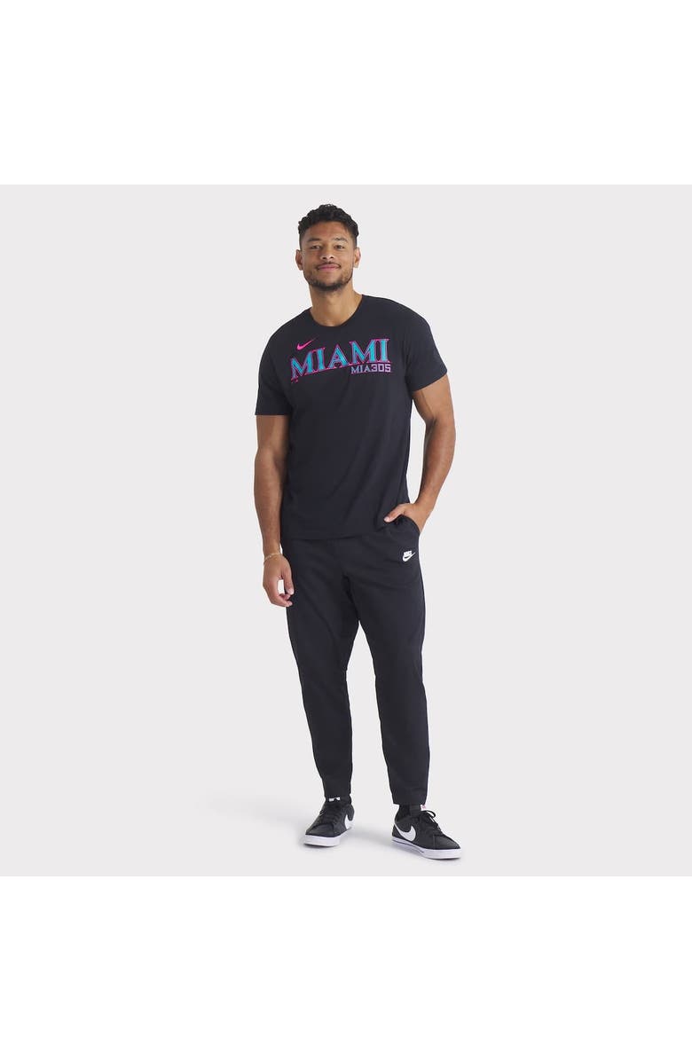 Nike Men's Nike Black Miami Marlins 2025 City Connect Wordmark T-Shirt, Alternate, color, Black
