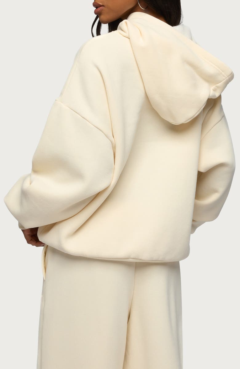 EDIKTED Totally Edikted Embossed Hoodie, Alternate, color, 