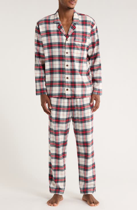 Plaid Cotton Flannel Pajamas