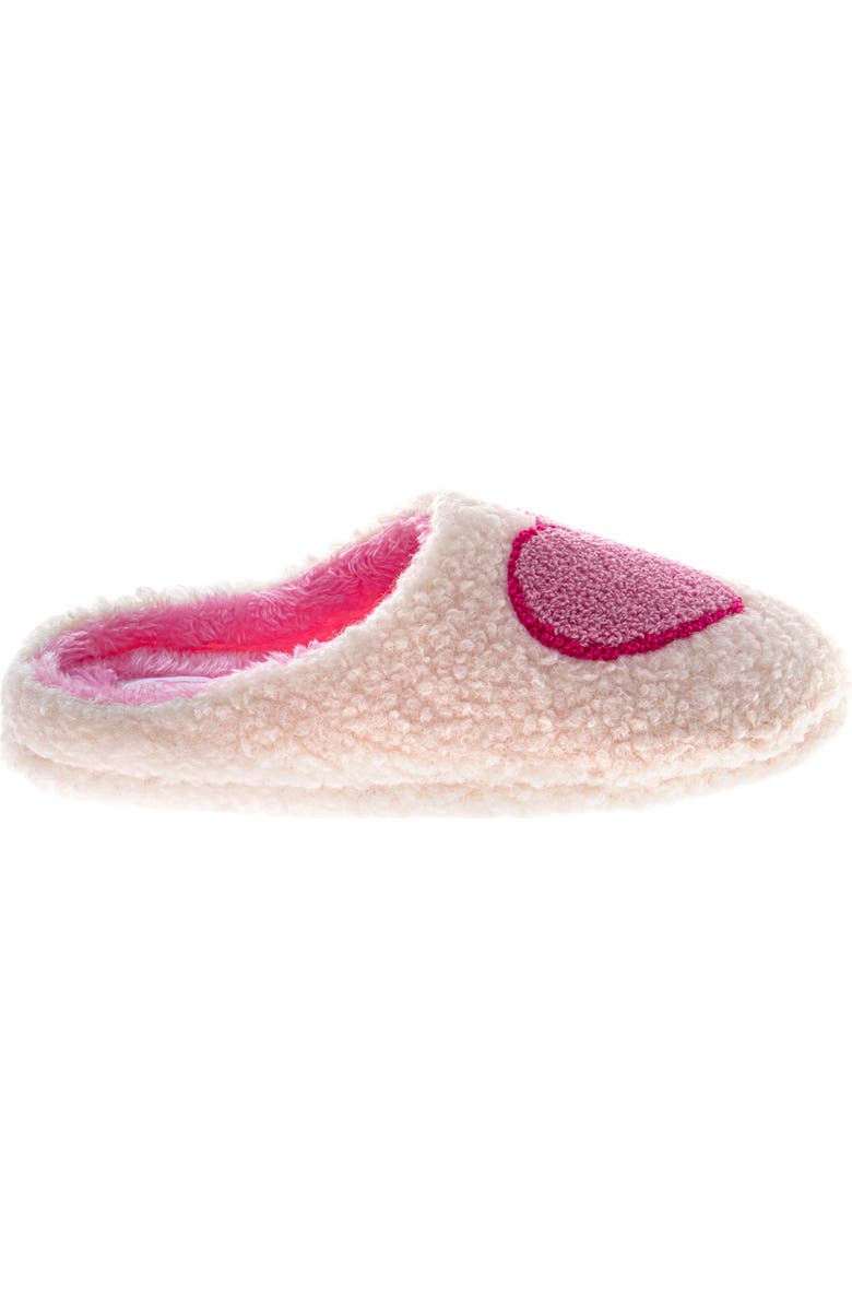 JOSMO Cozy Hearts Scuff Slipper, Alternate, color, White/ Pink