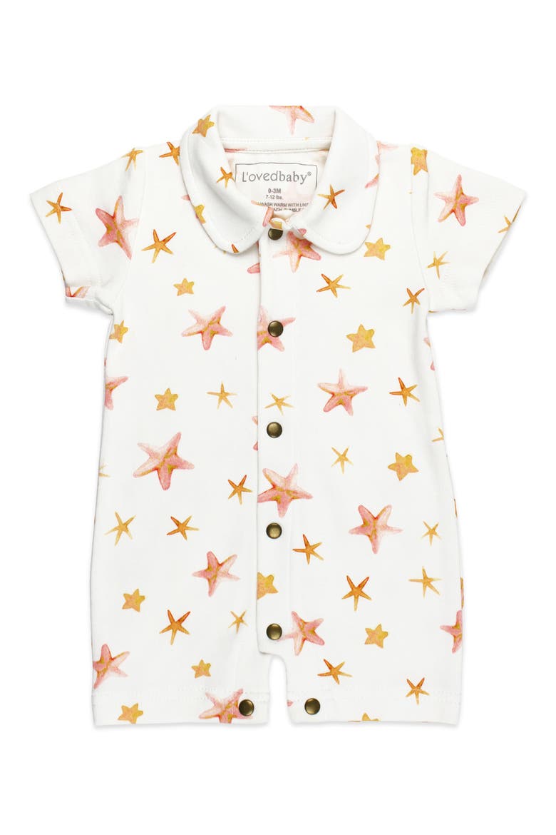 Starfish Organic Cotton Coveralls, Main, color, STARFISH