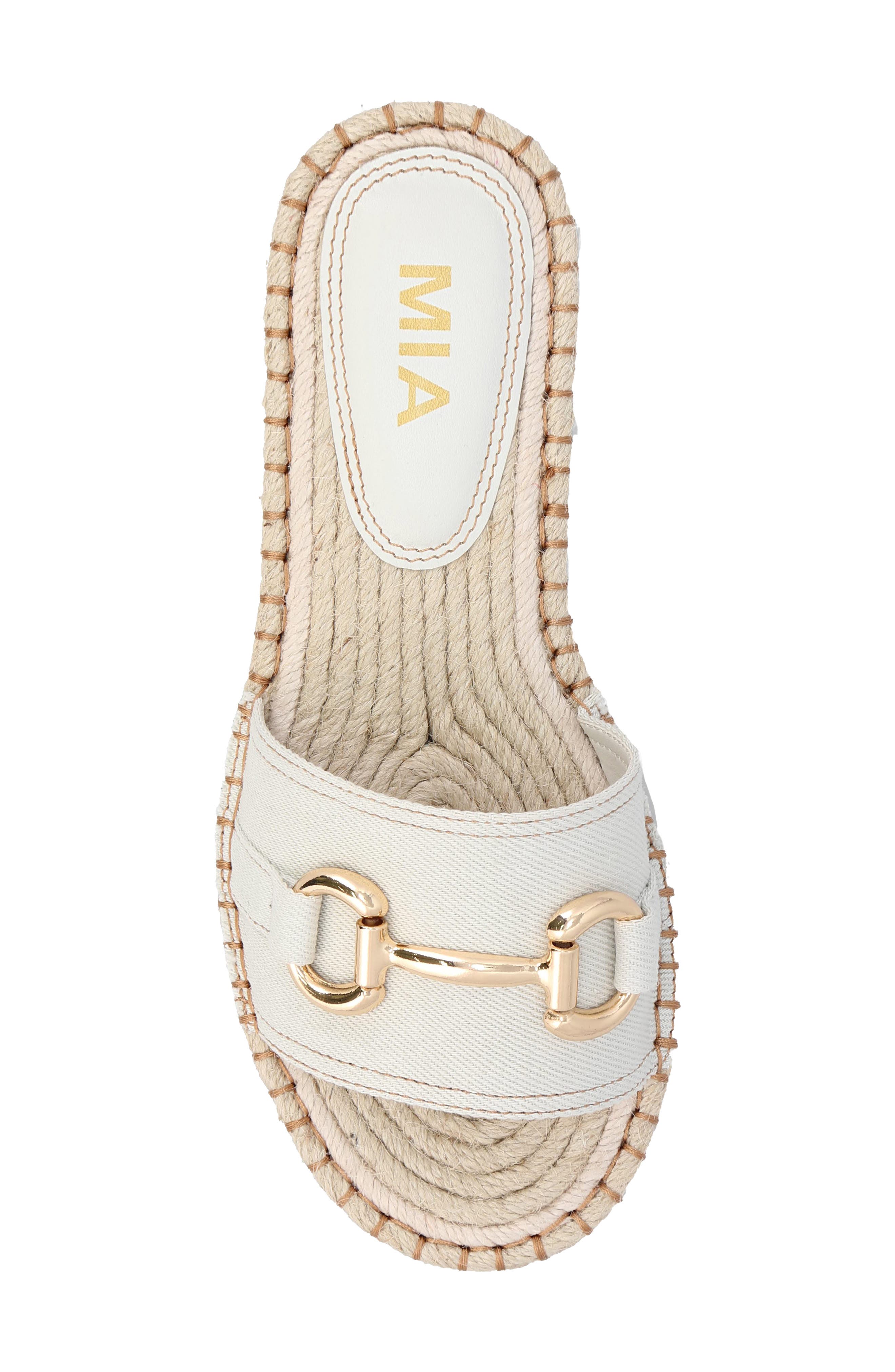 MIA Cadiz Espadrille Slide Sandal, Alternate, color, Bone