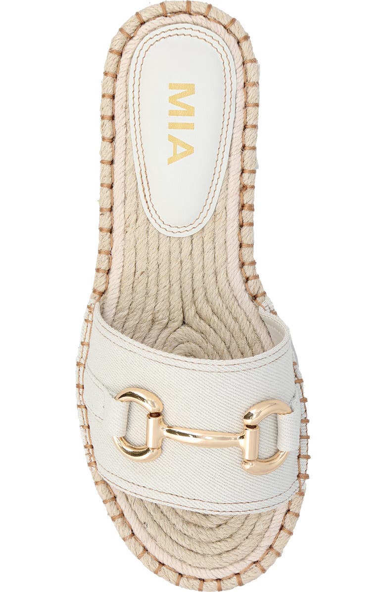 MIA Cadiz Espadrille Slide Sandal, Alternate, color, Bone