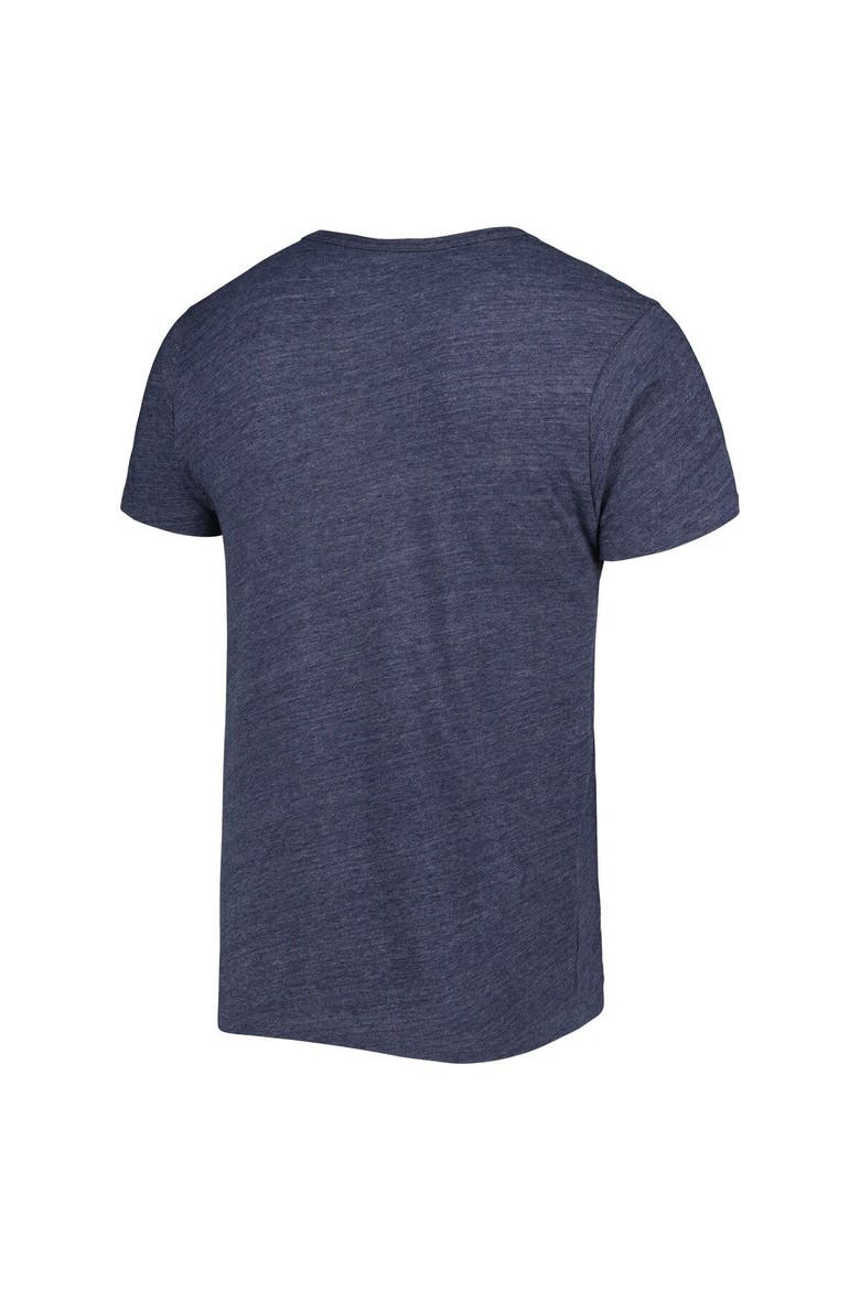 Men's League Collegiate Wear Heather Navy Michigan Wolverines 1965 Arch Victory Falls Tri-Blend T-Shirt, Alternate, color, Heather Navy