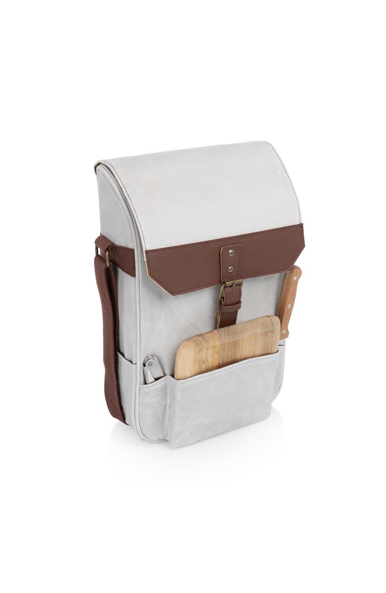 Legacy 2 Bottle Insulated Wine & Cheese Cooler Tote, Main, color, White