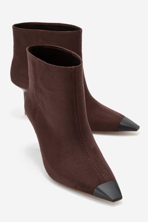 Prologue Shoes Rassel Pointed Toe Boot In Brown