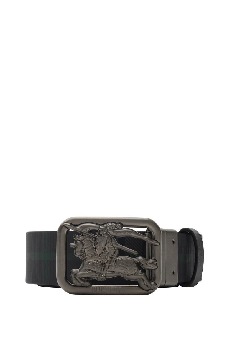Burberry Reversible Leather Rider Belt, Main, color, Black/Charcoal Grey