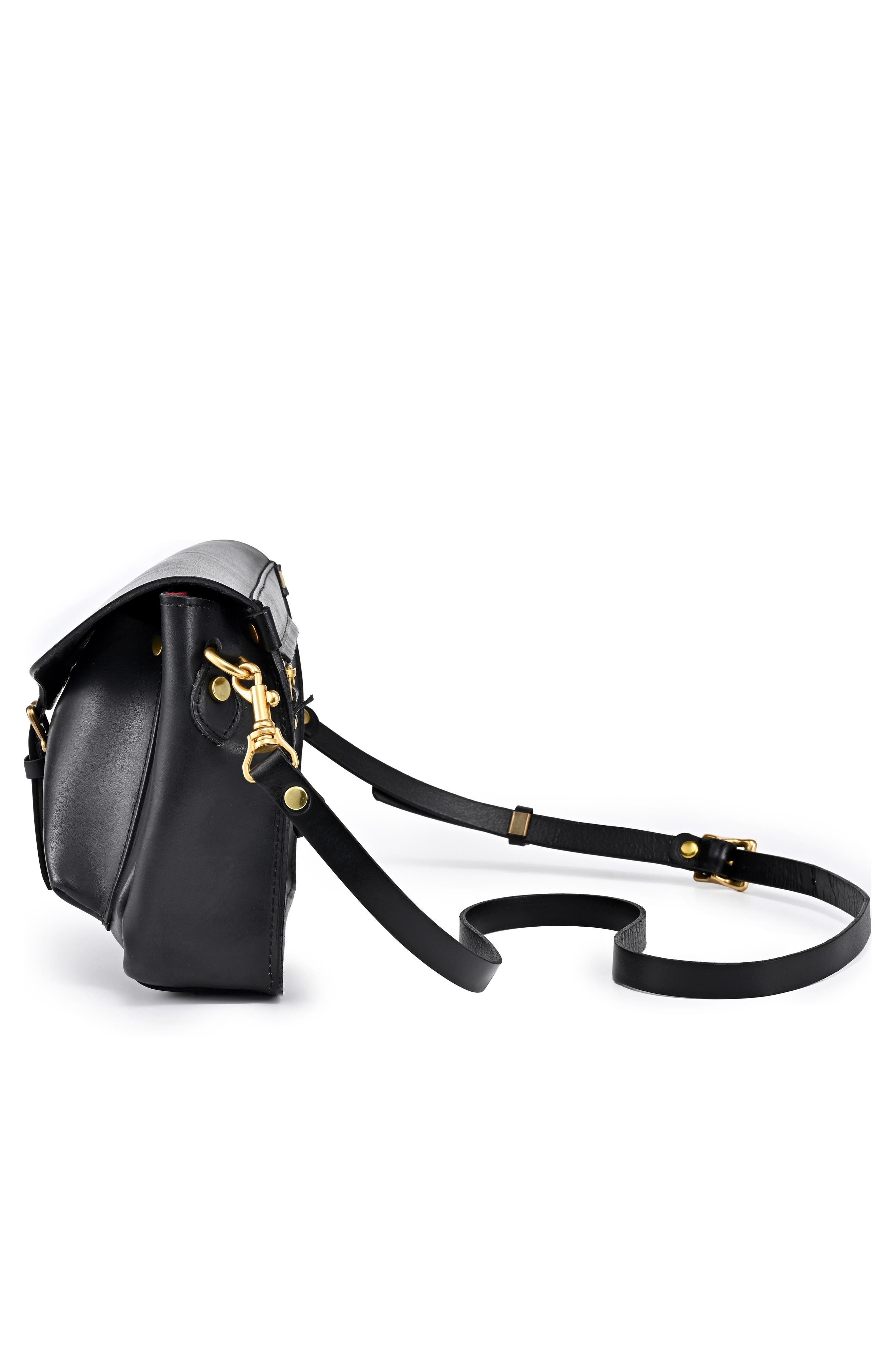 OLD TREND Isla Leather Crossbody Bag, Alternate, color, Black