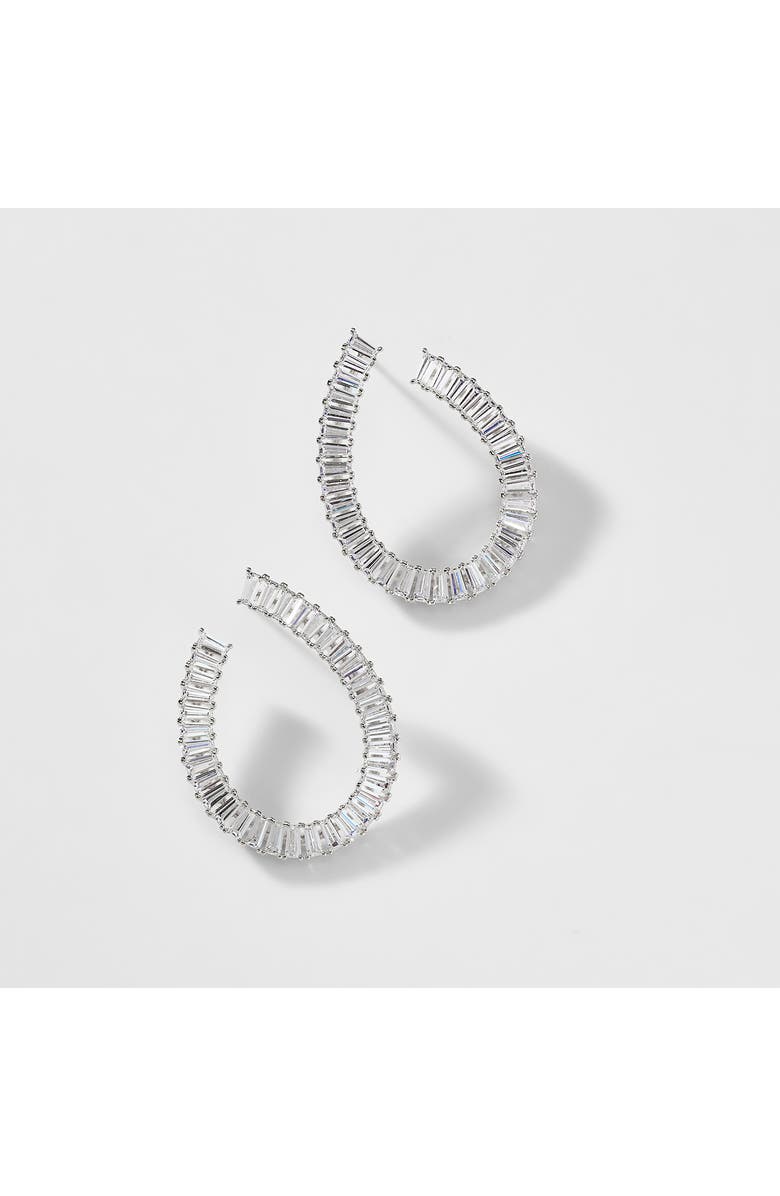 Nadri Chateau Cubic Zirconia Front to Back Earrings, Alternate, color,