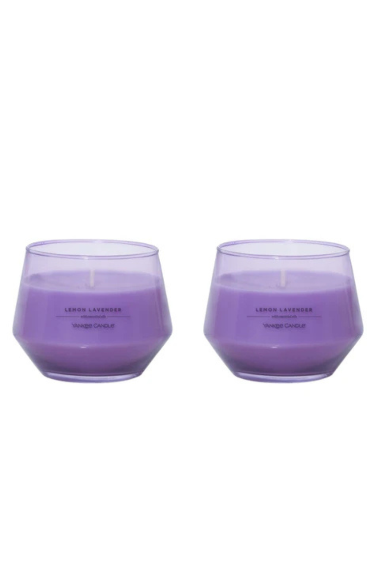 Lemon Lavender Studio Candle with Essential Oils, Set of 2, Main, color, Light Purple