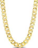DELMAR Men's Flat Curb Chain Necklace