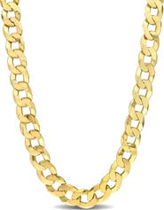 DELMAR Men's Flat Curb Chain Necklace